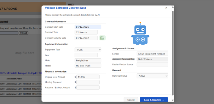 SalesMaker Document Extract